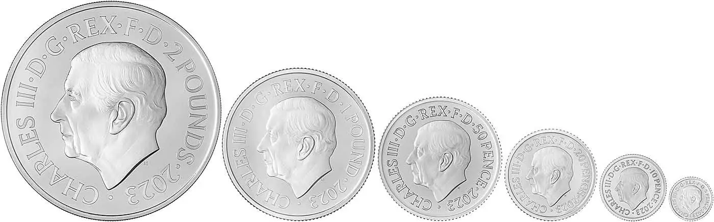 2023 Britannia Silver Proof Coin Set - 6 Coins obverse