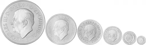 2023 Britannia Silver Proof Coin Set - 6 Coins obverse