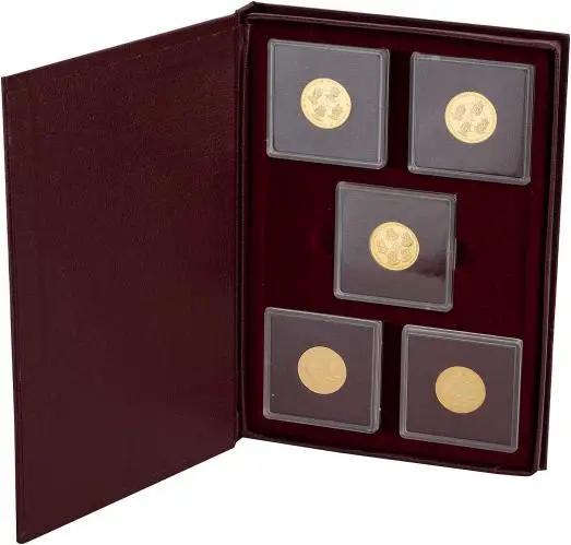 1980 Gold Proof Elizabeth II Gold Kings Collection Cayman Islands Dollar $50  Coin With Book Without Cert Cayman Islands 10 Coins tray 2