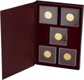 1980 Gold Proof Elizabeth II Gold Kings Collection Cayman Islands Dollar $50  Coin With Book Without Cert Cayman Islands 10 Coins tray 1