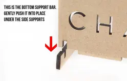 Axial Lighting Glass Support Stand  assembly 2
