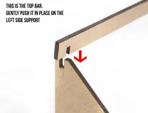 Axial Lighting Glass Support Stand  assembly 3