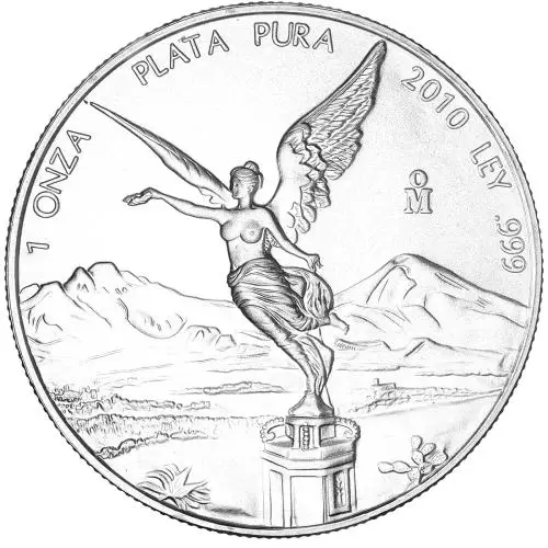 2010 Silver Libertad 1 Ounce 1 Onza Coin Single Mexico City Mint - Pre-Owned reverse