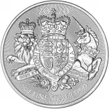 2020 UK Royal Arms 1 oz Silver Bullion Coin Pre-Owned
