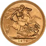 1979 Elizabeth II Gold Proof Sovereign Coin reverse