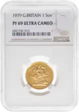 1979 Elizabeth II Gold Proof Sovereign NGC PF-69 ULTRA CAMEO Coin