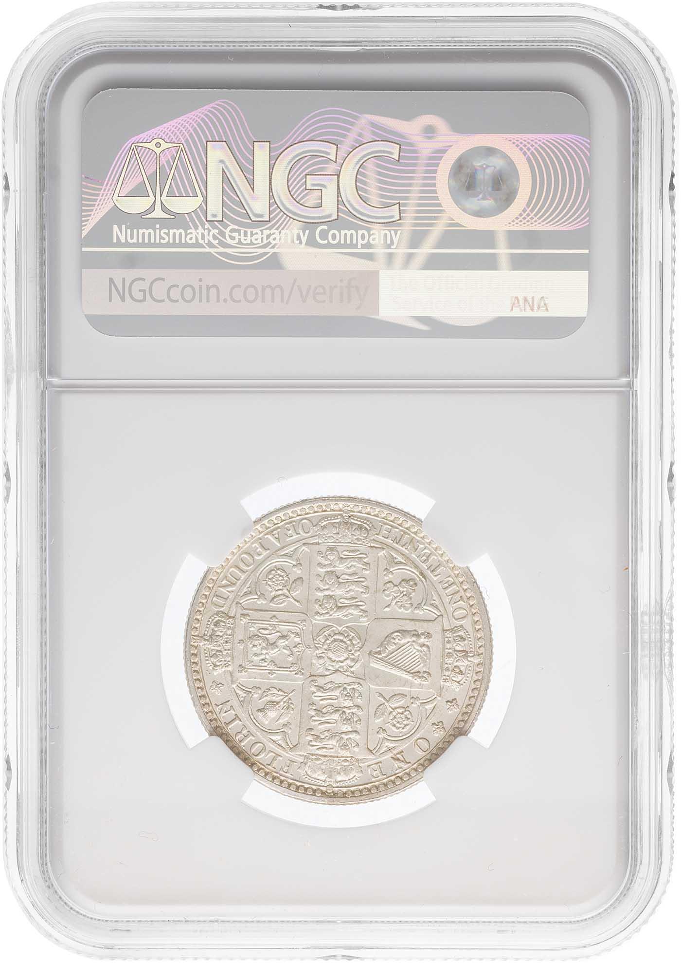 1849 Silver Florin NGC MS-63 Coin | Chards