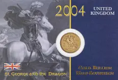 2004 Elizabeth II Half Sovereign Gold Bullon Coin - In Sleeve 