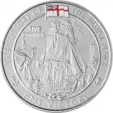 2004 Jersey 'HMS Victory' £5 Silver Proof Coin - Pre-Owned