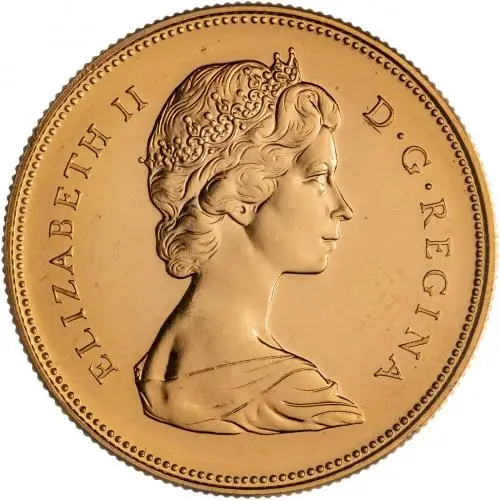 1967 Gold Proof $20 Coin - Canada obverse
