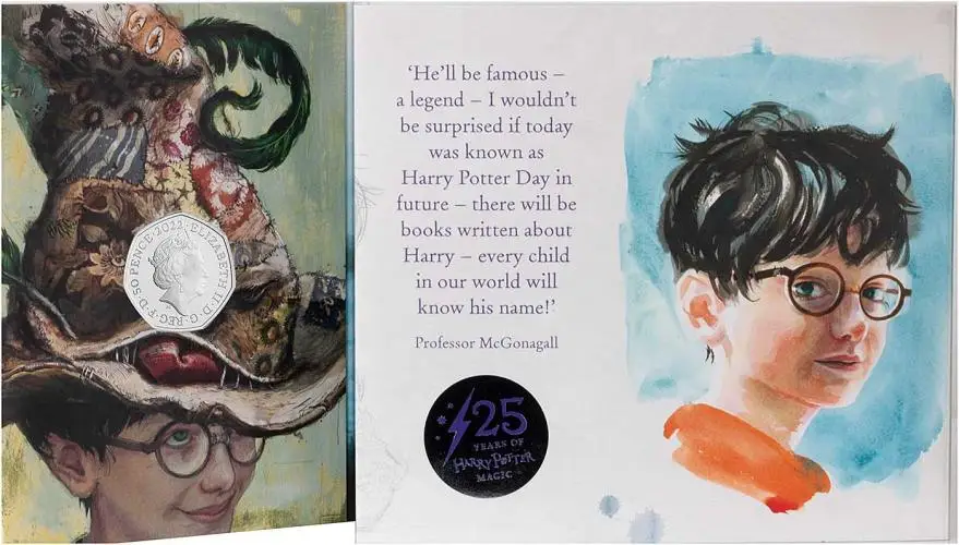 2022 Harry Potter 25 Years Of Magic BU 50p Coin obverse 21