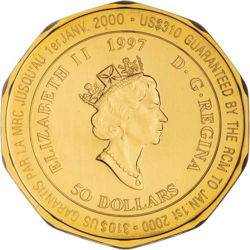 1997 Gold 1 Ounce Mountie $50 Canada | Canada