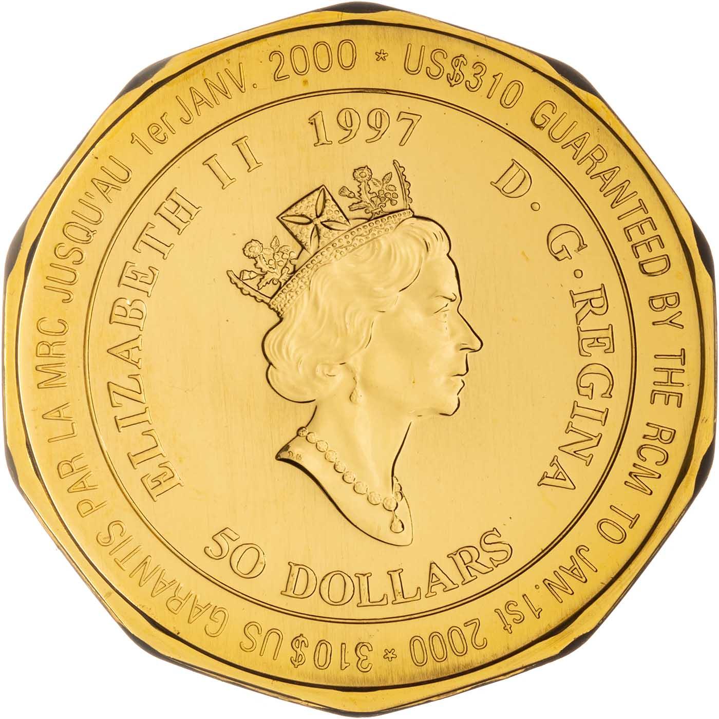 1997 Gold 1 Ounce Mountie $50 Canada | Canada