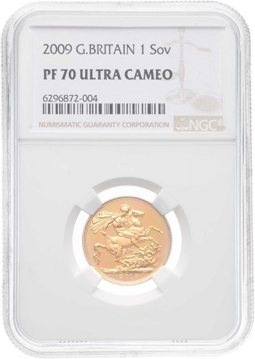 2009 Gold Proof Sovereign NGC PF 70 ULTRA CAMEO| Chards