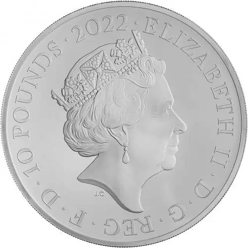 2022 Edward VII Silver Proof 5 oz Coin- The British Monarchs Collection obverse   