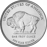 2013 Silver Bullion Ungraded 1 Ounce Buffalo Indian Head Rounds Single United States of America reverse