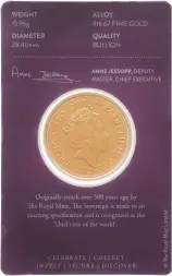2022 Gold Bullion Ungraded Double Sovereign Elizabeth II Pound Sterling £2  Coin In Sleeve United Kingdom The Royal Mint Fifth Portrait Obv