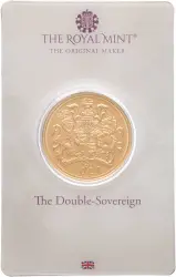 2022 Gold Double Sovereign Fifth Portrait Elizabeth II Platinum Jubilee In Card - Pre-Owned