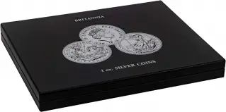 Presentation Case For 20 Silver Britannia 1 oz Bullion Coins closed case