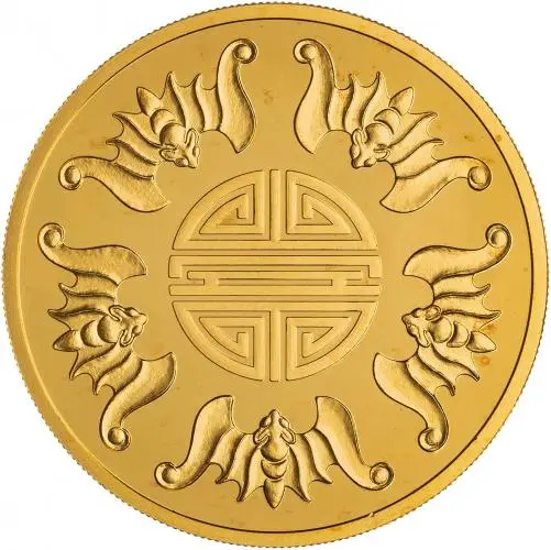 2012 Gold Bullion Ungraded 1 Ounce Year of the Dragon  Coin Single Switzerland Swiss Bullion Corpobverse