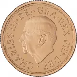 2022 Gold Proof Piedfort Sovereign Elizabeth II Memorial Coin obv