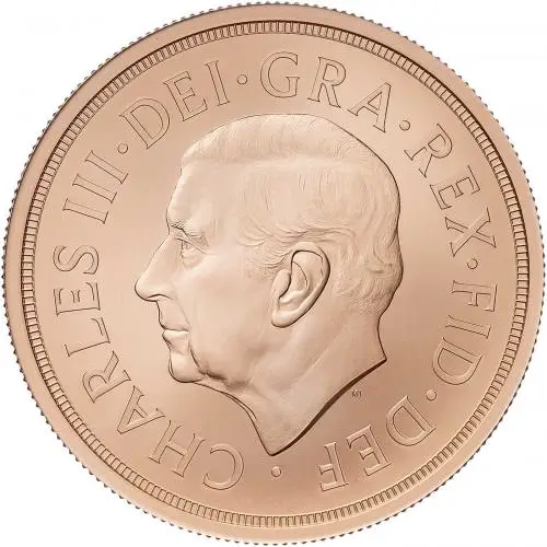 2022 Elizabeth II Memorial Five Sovereign Piece BU Matt Finish obverse