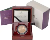2022 Elizabeth II Memorial Five Sovereign Piece BU Matt Finish