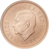 2022 Elizabeth II Memorial Five Sovereign Piece BU Matt Finish obverse