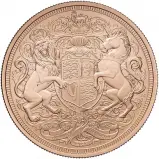 2022 Elizabeth II Memorial Five Sovereign Piece BU Matt Finish reverse