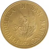 1979 'Peace' San Marino Gold 5 Scudi Bullion Coin