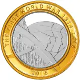 2016 The Army First World War 'Shoulder to Shoulder' £2 Silver Proof Piedfort Coin - Pre-Owned