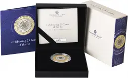 2022 25th Anniversary of the £2 Silver Proof Coin
