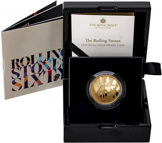 The Rolling Stones 2022  1トロイオンス 2022 Gold 1 oz Music Legends - The Rolling Stones | Chards