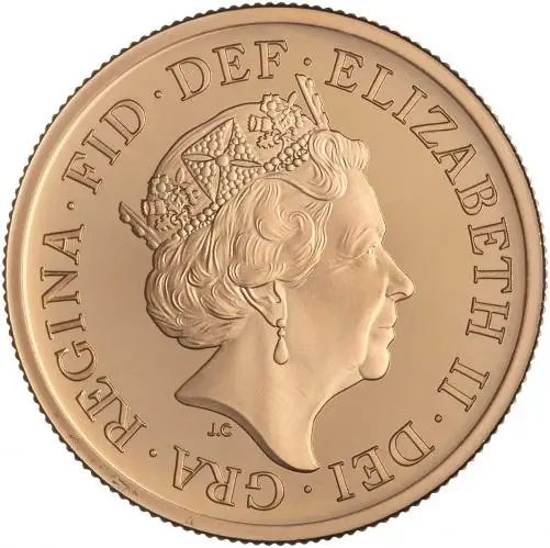 2022 Gold Proof Sixpence Coin Obverse 1