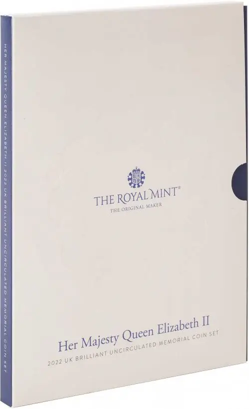 2022 Queen Elizabeth II Memorial UK Brilliant Uncirculated Annual Coin Set Displ6