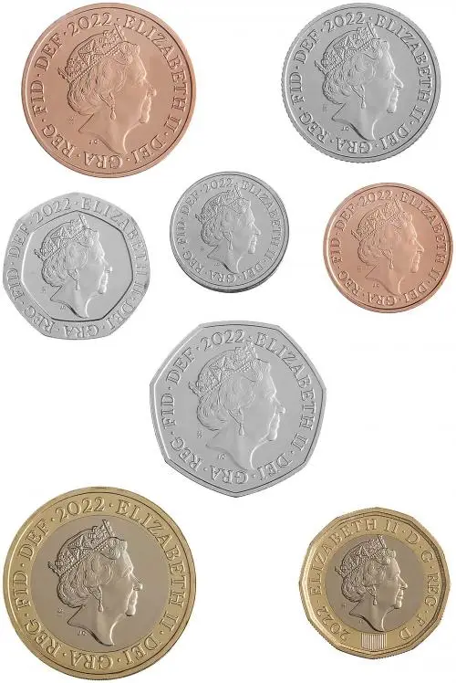 2022 Queen Elizabeth II Memorial UK Brilliant Uncirculated Annual Coin Set oibverse66