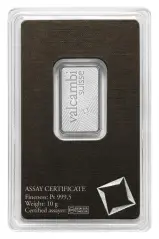 Valcambi SA Platinum 10g Bullion Bar  obverse