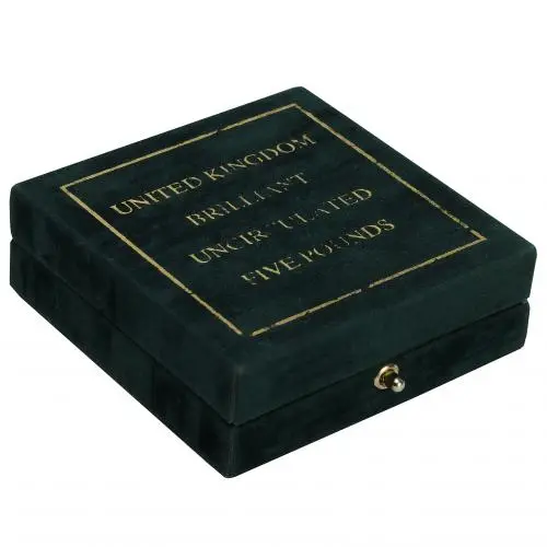 2003 Gold BU Elizabeth II £5 / Crown  Coin With Box with Cert United Kingdom The Royal Mint box