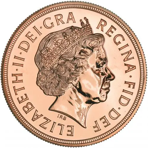 2003 Gold BU Elizabeth II £5 / Crown  Coin With Box with Cert United Kingdom The Royal Mint obverse