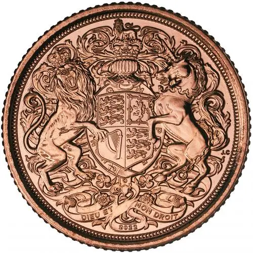 2022 Memorial Gold Bullion Half Sovereign reverse