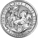 2017 20th Anniversary Chariot Silver Britannia 1 oz Bullion Coin - Pre-Owned