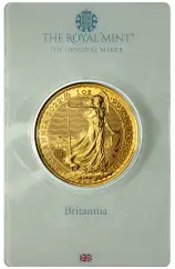 2022 Britannia 1 oz Gold Bullion Coin In Sleeve