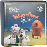 2019 Wallace and Gromit Gold Proof 50 Pence Coin Pre-Owned box crop