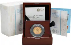 2019 Peter Rabbit 50p Gold Proof Coin - Pre-Owned