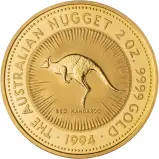 1994 Gold 2 oz Red Kangaroo Nugget $200 Perth Mint Bullion Coin