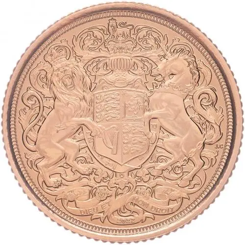 2022 Memorial Gold Bullion Half Sovereign Reverse