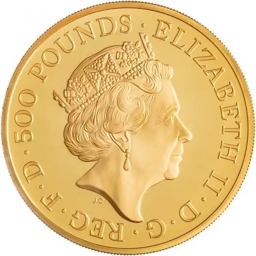 2020 Gold Proof 5 Ounce Britannia Spirit Of A Nation  Coin Single With Cert With Box United Kingdom The Royal Mint obverse