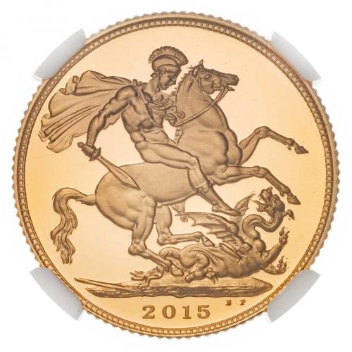 2015 Gold Proof Sovereign Fourth Portrait NGC PF 70 | Chards