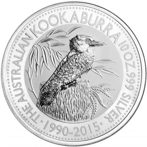 2015 Australian Kookaburra 10 oz Silver Bullion Coin reverse