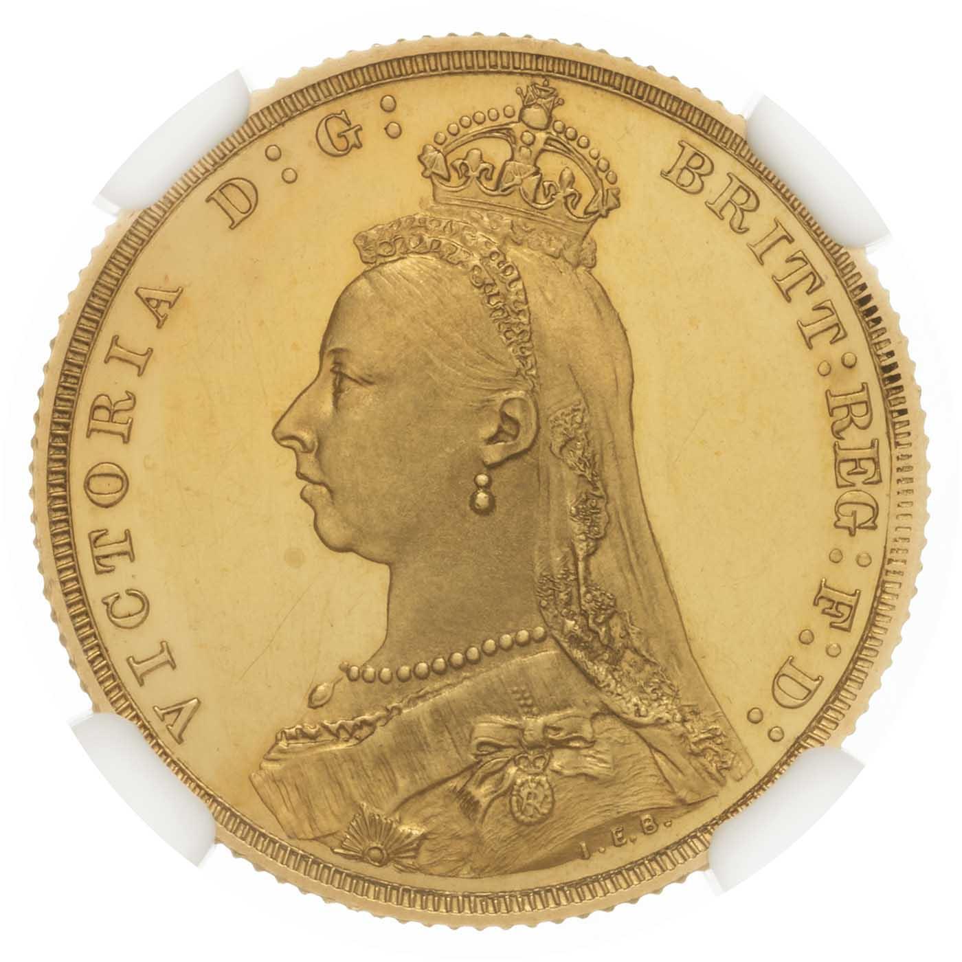 1887 Gold Proof Sovereign London NGC PF-62 CAMEO | Chards